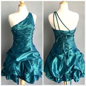 Laced up puffed Beaded Dress Size 10